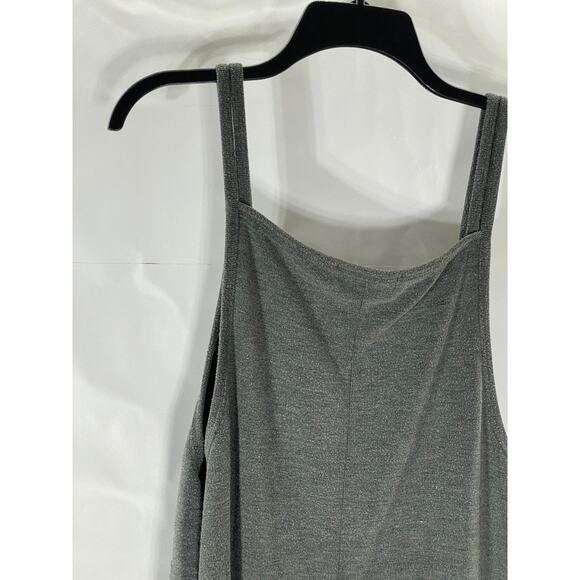 PINKYOTTO Women’s Dark Gray Spaghetti Strap Relaxed Fit Cropped Jumpsuit SZ OS - Picture 3 of 9